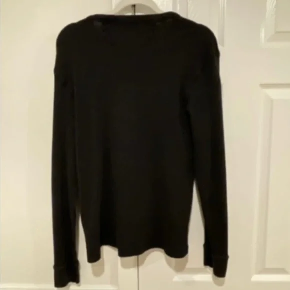 Faherty Waffle Crew Thermal Long Sleeve Top Pima Cotton - Picture 6 of 6